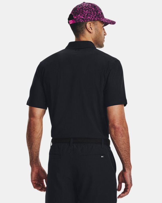 Men's UA Luxe Polo in Black image number 1